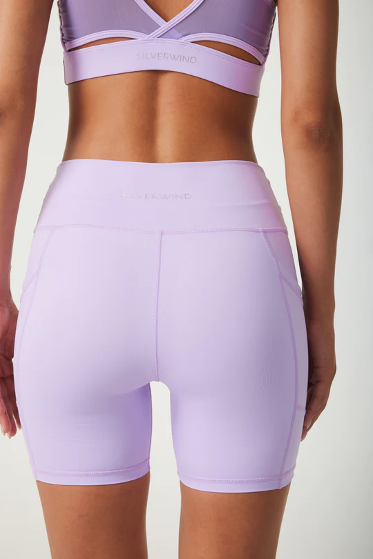 ButterySoft High-waisted bike shorts- Lilac