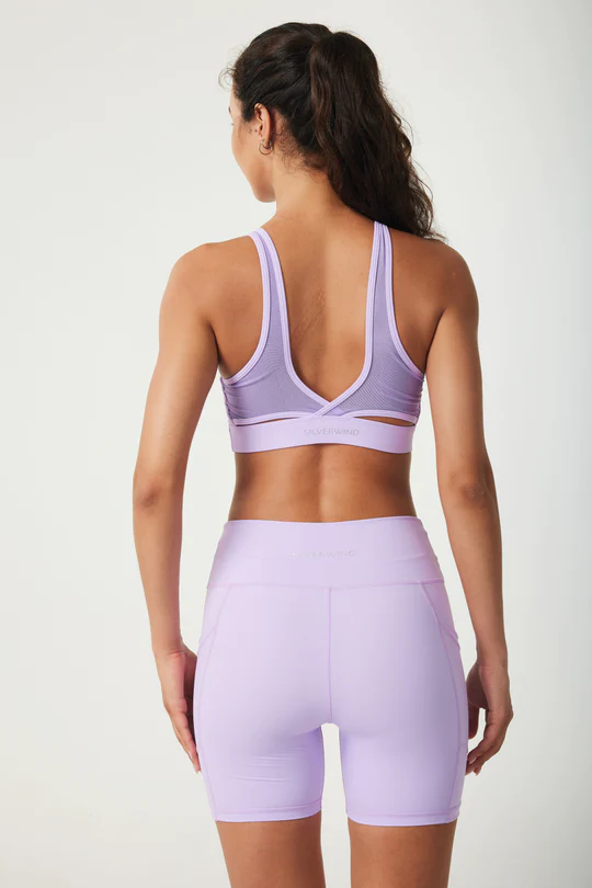 ButterySoft High-waisted bike shorts- Lilac