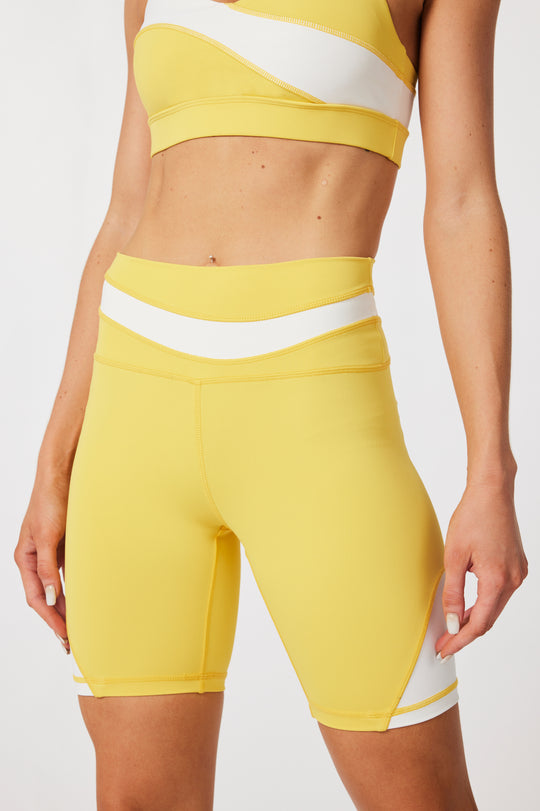 HeyCloud Flow Bike Shorts - Macaroon Yellow