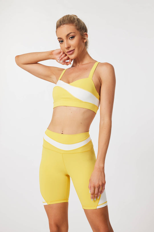 HeyCloud Flow Bike Shorts - Macaroon Yellow