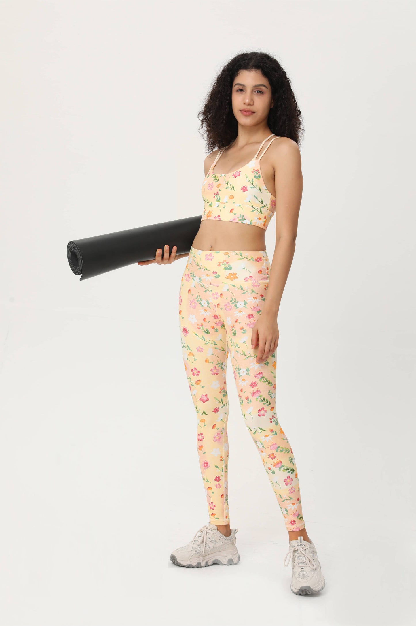 Foral Garden Strappy Sports Bra