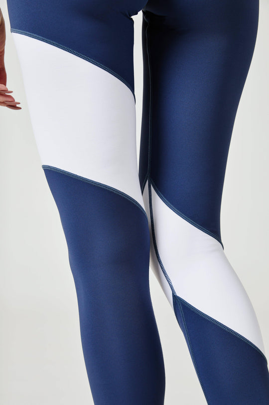 Two-tone Flow Leggings - Tardis Blue